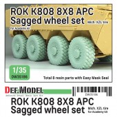 DW35186 ROK K808 8X8 APC Sagged wheel set- Mich.XZL (for Academy 1/35 kit) 