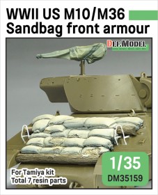 DM35159 US M10/ M36 Jackson front sand bag armour set (for 1/35 Tamiya kit) 
