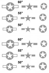 AM48200 Опознавательные знаки самолетов USAAF, US Navy, Marines  Набор №1
