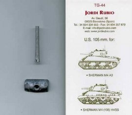 JDR-TG44 105mm US:  Sherman 105mm con mantelete