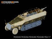 PE35263 1/35 WWII German Sd.Kfz.251/1 Ausf.D Armoured Personnel Carrier Back seats and boxes (For DRAGON Kit)