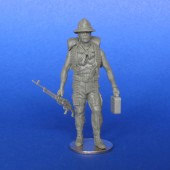 MCF35154 Советский солдат с пулеметом ПКМ. Афганистан