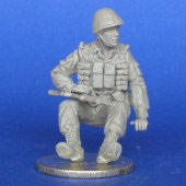 MCF35166 Советский солдат, сидящий на БТР-70. Афганистан