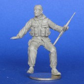 MCF35162 Советский солдат, сидящий на БТР-70. Афганистан