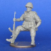 MCF35161 Советский солдат, сидящий на БТР-70. Афганистан