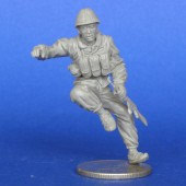 MCF35165 Советский солдат, сидящий на БТР-70. Афганистан